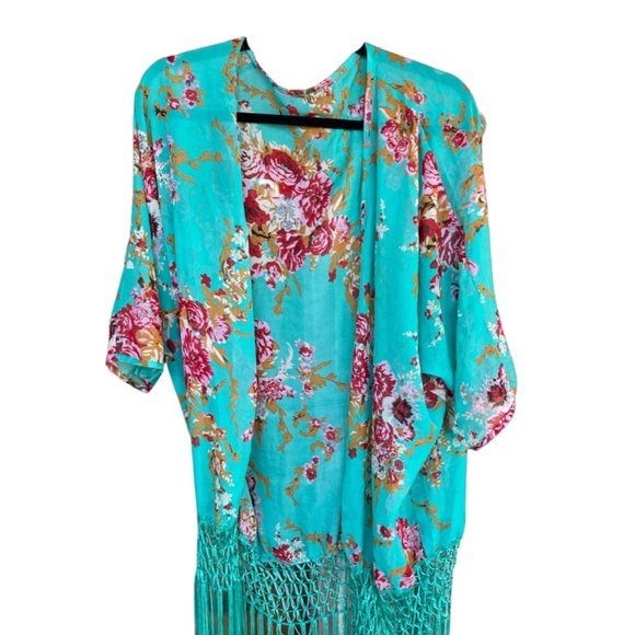 Floral Kimono Cover-Up - Picture 2 of 8